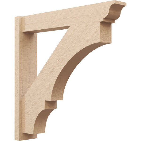 Ekena Millwork 6-in W x 32-in D x 32-in H Balboa Trad Rough Cedar Woodgrain TimberThane Outlooker, Primed Tan OUTUR060X32X32BOA04RCPR - main